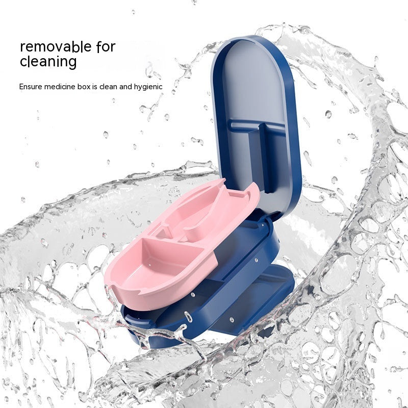 Japanese Pill Cutter Quarter Storage Box